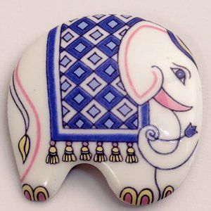 Signed Michaela Frey Rare Brooch Figural Elephant